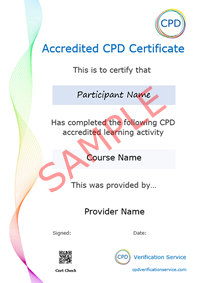 Our Services CPD Verification Service Continuing Professional